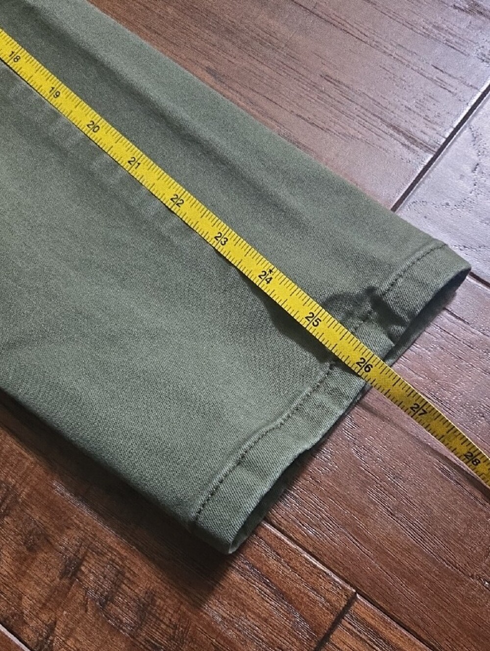 Democracy Ab Solution Womens Olive Utility Chino Pants 6 Petite - Picture 6 of 6